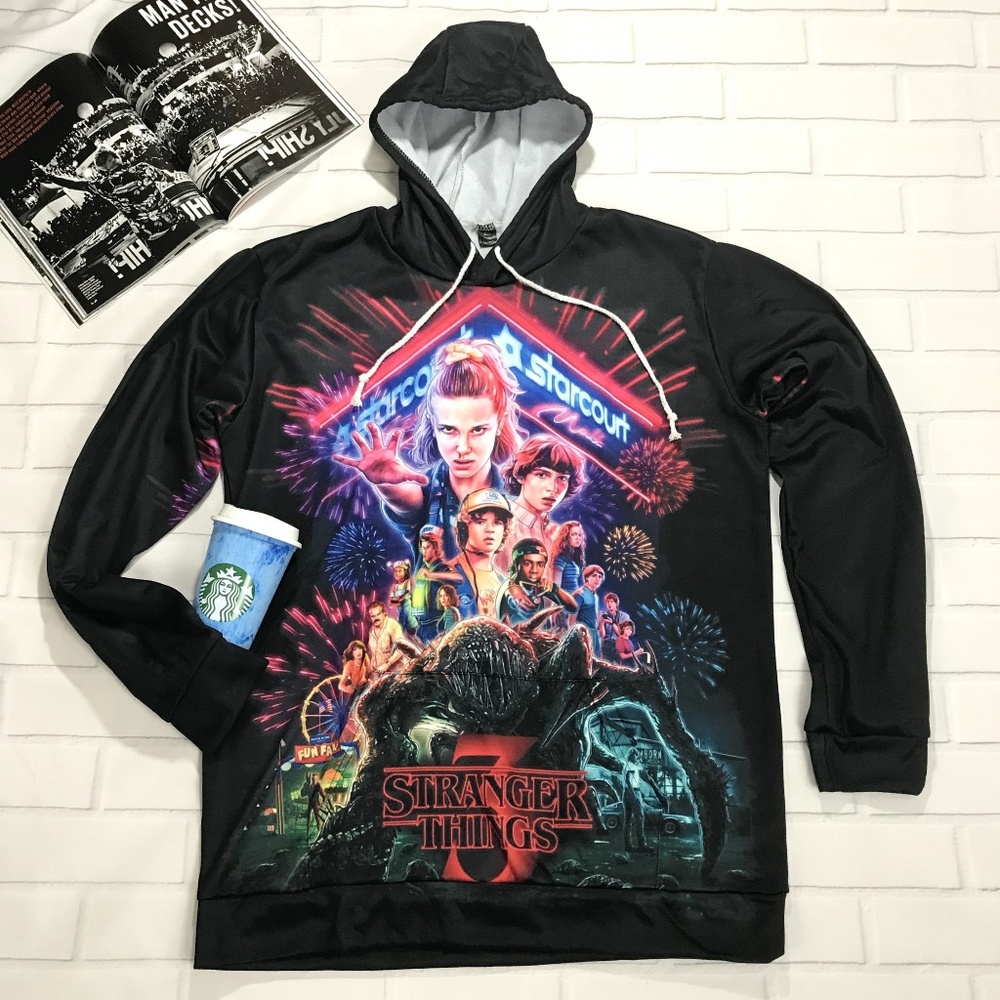 Stranger Things Netflix sweater hoodie custom top